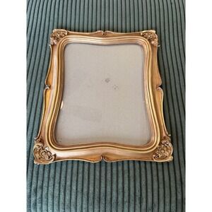 Vintage Style Gold Ornate Picture Frame 8x10 Rose Corner Scalloped Tabletop Wall